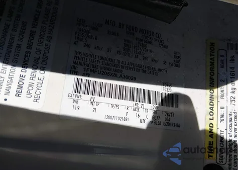 2008 Ford Expedition Limited from USA, damaged, VIN 1FMFU205X8LA36029